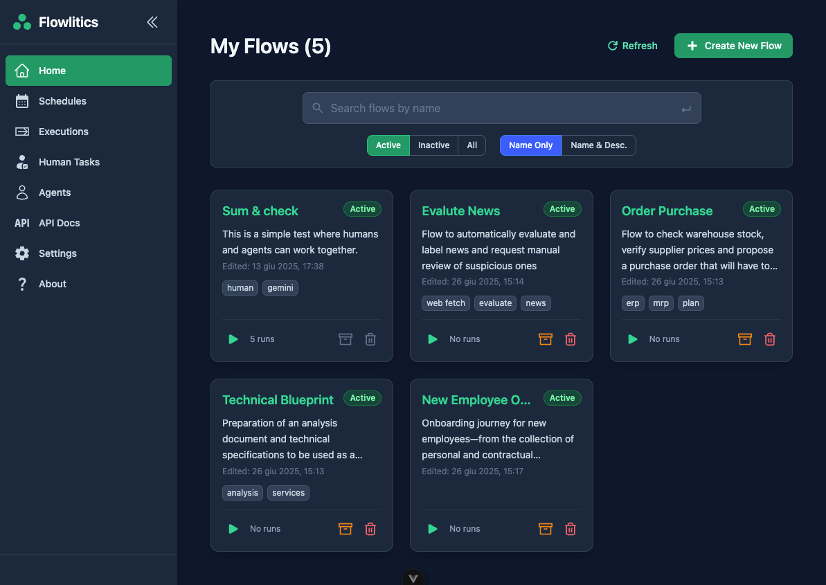 Flowlitics Visual Editor Screenshot